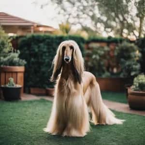Afghan Hound dog breed - friendly large sized dog similar to Sloughi