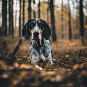 Bluetick Coonhound dog breed - friendly large sized dog similar to Treeing Walker Coonhound