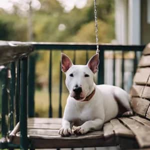 Bull Terrier dog breed - friendly medium sized dog similar to Boston Terrier