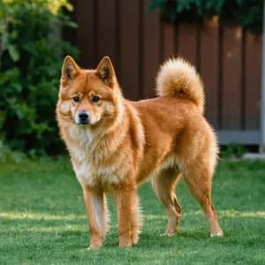Finnish Spitz dog breed - friendly medium sized dog similar to Basenji