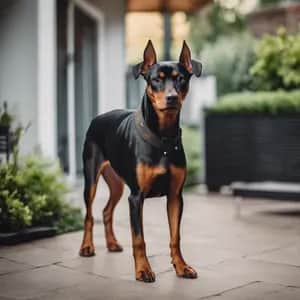 German Pinscher dog breed - friendly medium sized dog similar to Manchester Terrier