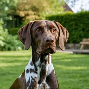 German Shorthaired Pointer dog breed - friendly medium sized dog similar to Vizsla