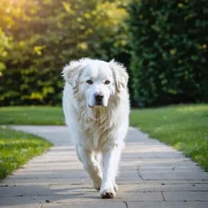 Kuvasz dog breed - friendly large sized dog similar to Great Pyrenees