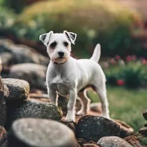Parson Russell Terrier dog breed - friendly small sized dog similar to Wire Fox Terrier