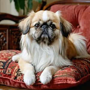 Pekingese dog breed - friendly toy sized dog similar to Japanese Chin