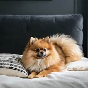 Pomeranian dog breed - friendly toy sized dog similar to Chihuahua