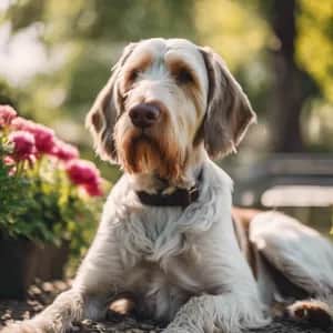 Spinone Italiano dog breed - friendly large sized dog similar to German Wirehaired Pointer