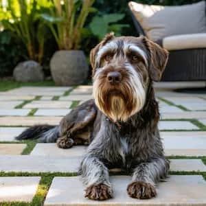 Wirehaired Pointing Griffon dog breed - friendly medium sized dog similar to German Wirehaired Pointer